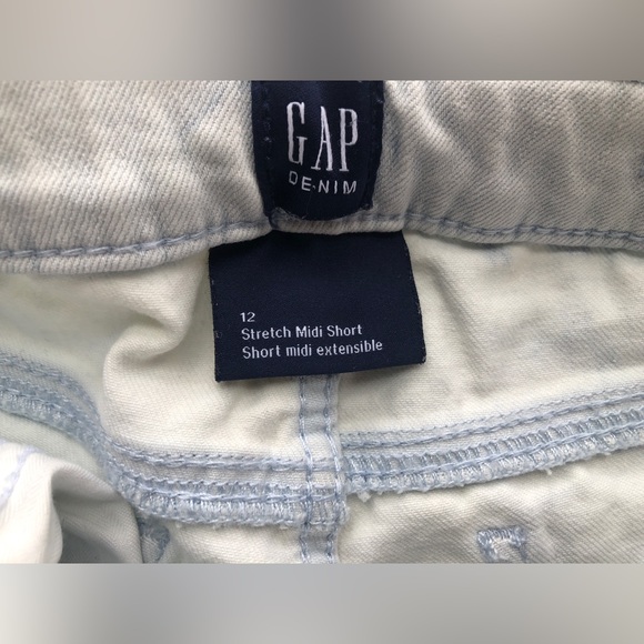 Gap Girls Stretch Midi Short Shorts Size 12 - Picture 4 of 9